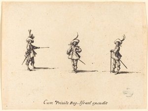 Ongewapende Oefening door Jacques Callot