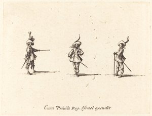 Ongewapende Oefening door Jacques Callot