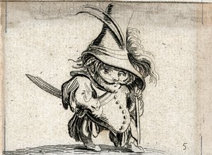 Varie Figure Gobbi ... (gravure) door Jacques Callot