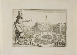 Uitzicht op Piazza Signoria, uit De Caprices
