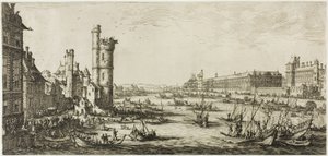 Zicht op het Louvre