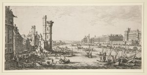 Uitzicht op het Louvre