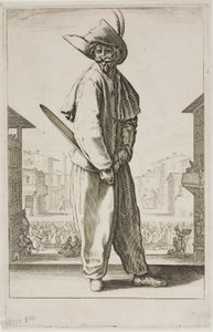 Zanni, uit Drie Italiaanse komieken door Jacques Callot