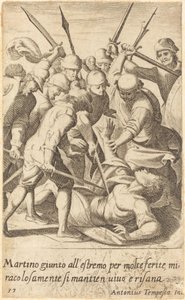 Martino door Jacques Callot after Antonio Tempesta
