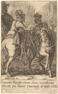 Giovanni Fieschi door Jacques Callot after Matteo Rosselli