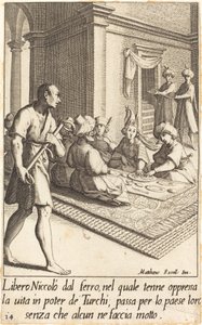 Niccolo door Jacques Callot after Matteo Rosselli