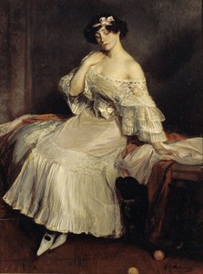 Portret van Colette 1873-1954, c. 1905 door Jacques Emile Blanche