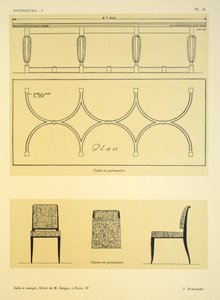 Eetkamer IV, Hotel de M. Berger, Parijs, illustratie uit 