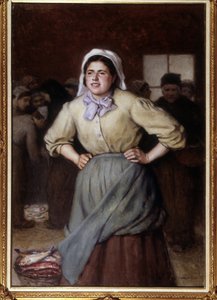 La cancalaise - Schilderij door Jacques Eugene Feyen (1815-1908) door Jacques Eugene Feyen