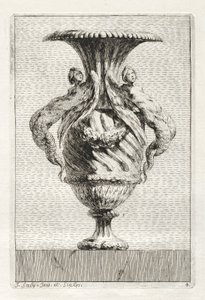 Suite van vazen: Plaat 4, 1746 door Jacques Francois Joseph Saly
