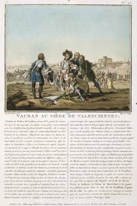 Sebastien le Prestre de Vauban (1633-1707) bij het Beleg van Valenciennes, gegraveerd door Jean Baptiste Morret