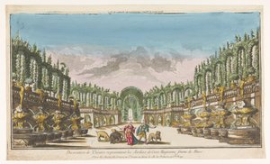 Gezicht op de tuin van Circe
