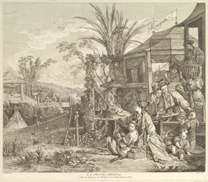 De Chinese jacht, uit Chinoiseries, na 1743 door Jacques Gabriel Huquier