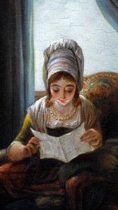 Lezen: detail door Jacques Gamelin