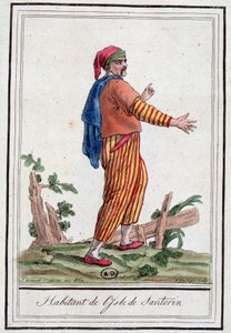 Man van het eiland Santorini door Jacques Grasset de Saint Sauveur