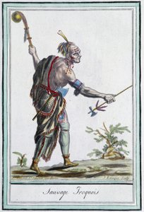 Iroquois Wilde - in "Encyclopedie van Reizen" door Grasset St Sauveur, Parijs