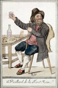 Vieillard de la Forêt noire - in Encyclopédie des voyages door J. Grasset Saint-Sauveur door Jacques Grasset de Saint Sauveur