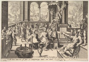 Allegorie van de regering van een kinderachtige koning, 1588