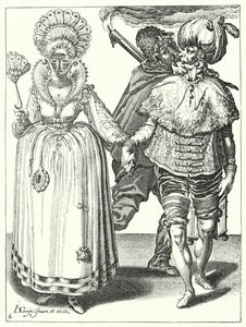 Maskerade door Jacques II de Gheyn