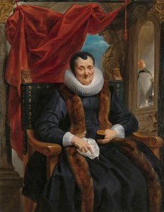 Portret van Magdalena de Cuyper door Jacques Jordaens
