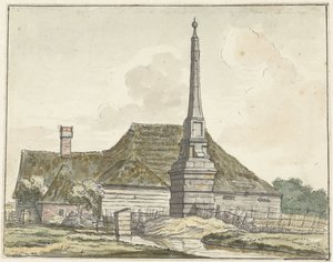 De mijlpaal of banpaal bij Halfweg door Jacques Kuyper