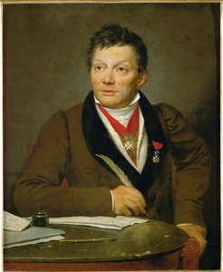Alexandre Lenoir, oprichter van het Musee des Monuments Francais ... door Jacques Louis David
