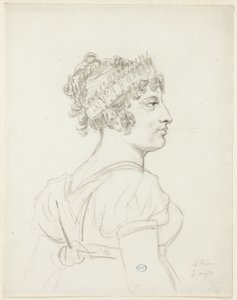 Buste van Caroline Bonaparte, Prinses Murat, Koningin van Napels door Jacques Louis David