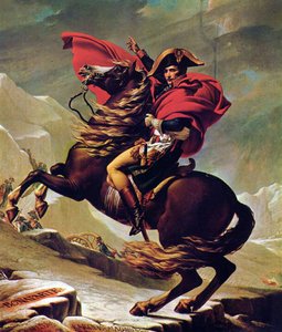 Napoleon doorkruist de lps door Jacques Louis David