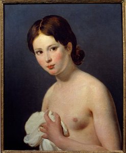 Portret van een jong meisje door Jacques Louis David