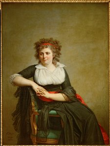 Robertine Tourteau, markiezin van Orvilliers ... door Jacques Louis David
