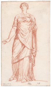 Standbeeld van Flora gezien vanaf de voorkant, in het Palazzo Giustiniani, Rome
