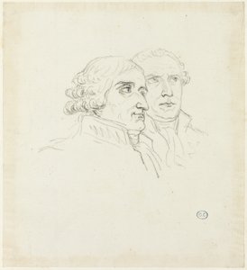 Studies voor de verdeling van adelaars: De Archi-Kanselier, Cambacérés en de Archi-Trescrier, Lebrun