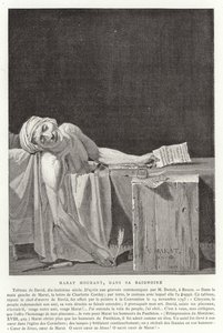 De Dood van Marat, 1793 door Jacques Louis David