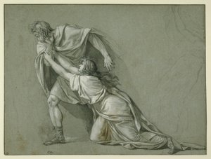 Het vertrek van Marcus Attilius Regulus naar Carthago door Jacques Louis David
