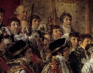 De Rite van Napoleon. Detail met de broers van Napoleon