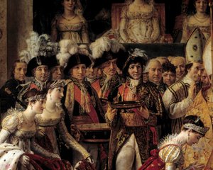 De Rite van Napoleon. Detail met Josephine en Philippe Henri, Markies van Segur