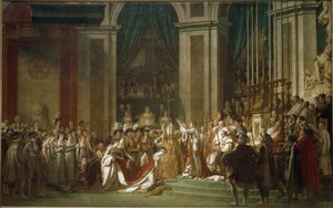 De wijding van keizer Napoleon I en de kroning van keizerin Josephine door Jacques Louis David