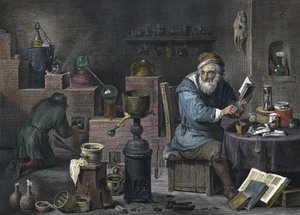 De alchemist (gravure)