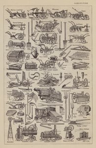Landbouw (litho) door Jacques Maurice Dessertenne