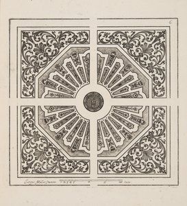 Ontwerp voor Parterre, uit Theatre des Plans et Jardinages, uitgegeven 1652 door Jacques Mollet