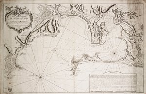 Hydrografische kaart van de Baai van Cadiz