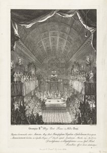 Huwelijk van Willem IV met prinses Anna, 1734 door Jacques Rigaud