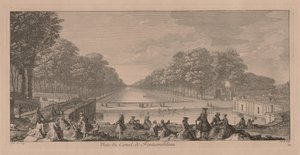 Het kanaal bij Fontainebleau