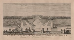 Het kasteel vanaf het kanaal in Rambouillet