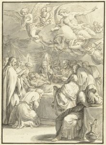 Het sterfbed van Maria door Jacques Stella