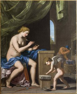 Vulcan smeedt de pijlen voor Cupido, ca. 1645