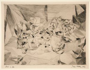 De gedekte tafel door Jacques Villon