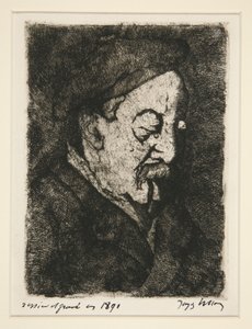 Portret van schilder-graficus Emile Nicolle door Jacques Villon