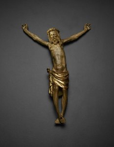 Corpus van Christus van het altaarstuk van de Kruisiging, 1391-99 door Jacques de Baerze or Baers