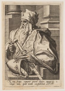 Levi, uit De twaalf zonen van Jacob door Jacques de Gheyn II